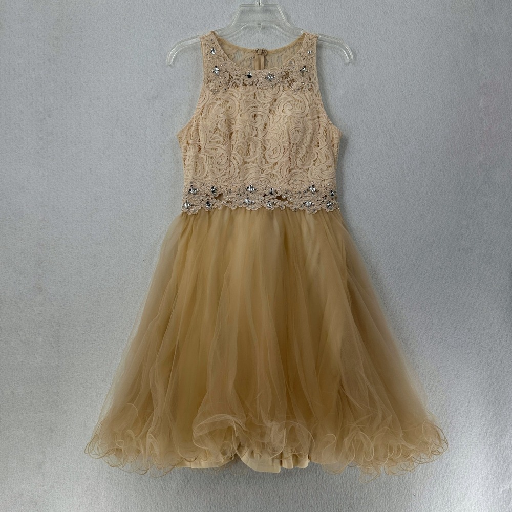 Kids Cinderella Couture Dress‎ 18 Lace & Rhinestones Girls Formal Gown Tulle